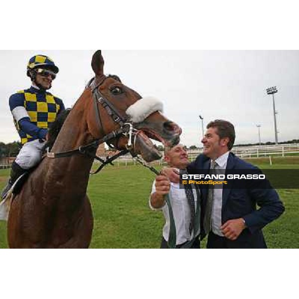Fabio Branca on Dylan Mouth wins the 131° Derby Italiano Rome,Capannelle Racecourse,18th may 2014 ph.Stefano Grasso/HippoGroup Roma Capannelle