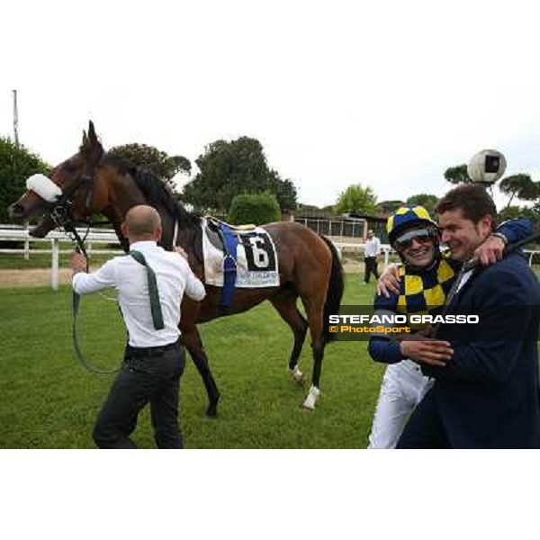 Fabio Branca on Dylan Mouth wins the 131° Derby Italiano Rome,Capannelle Racecourse,18th may 2014 ph.Stefano Grasso/HippoGroup Roma Capannelle