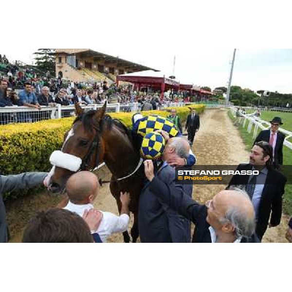 Fabio Branca on Dylan Mouth wins the 131° Derby Italiano Rome,Capannelle Racecourse,18th may 2014 ph.Stefano Grasso/HippoGroup Roma Capannelle