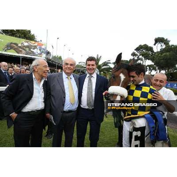 Fabio Branca on Dylan Mouth wins the 131° Derby Italiano Rome,Capannelle Racecourse,18th may 2014 ph.Stefano Grasso/HippoGroup Roma Capannelle