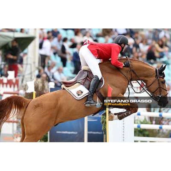 Team Belgium win the Furusiyya Nations Cup Niels Bruynseels on Pommeau du Heup Rome, Piazza di Siena 23rd may 2014 ph.Stefano Grasso