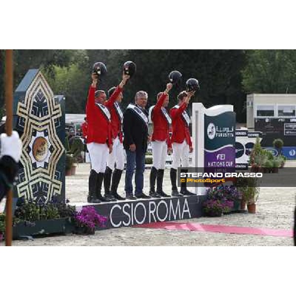 Team Belgium win the Furusiyya Nations Cup Rome, Piazza di Siena 23rd may 2014 ph.Stefano Grasso