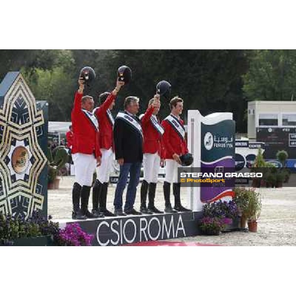 Team Belgium win the Furusiyya Nations Cup Rome, Piazza di Siena 23rd may 2014 ph.Stefano Grasso