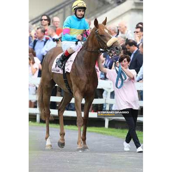 Andrea Atzeni on Scighera Milano - San Siro racecourse - Oaks d\'Italia Day Milano,25th may 2014 ph.Stefano Grasso/IppodromoMilano