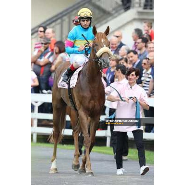Andrea Atzeni on Scighera Milano - San Siro racecourse - Oaks d\'Italia Day Milano,25th may 2014 ph.Stefano Grasso/IppodromoMilano