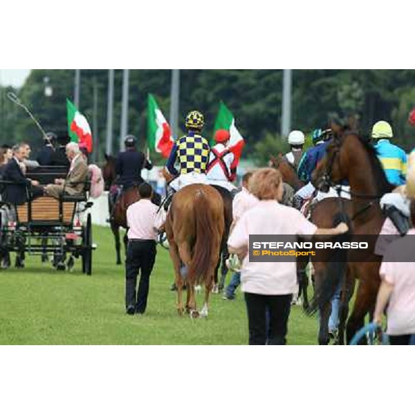 Fabio Branca on Final Score wins the Oaks d\'Italia Milano - San Siro racecourse - Oaks d\'Italia Day Milano,25th may 2014 ph.Stefano Grasso/IppodromoMilano
