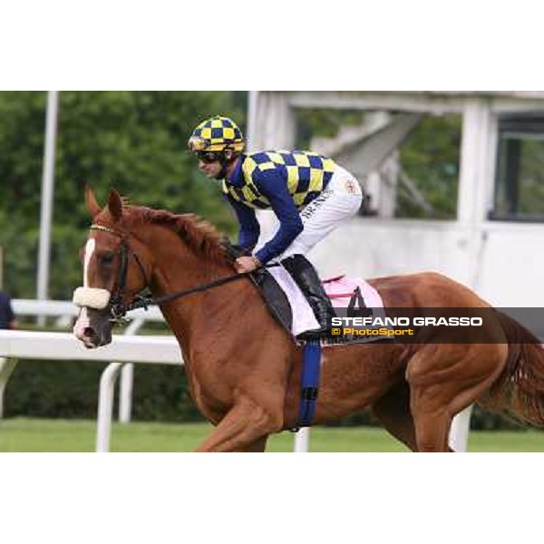 Fabio Branca on Final Score wins the Oaks d\'Italia Milano - San Siro racecourse - Oaks d\'Italia Day Milano,25th may 2014 ph.Stefano Grasso/IppodromoMilano