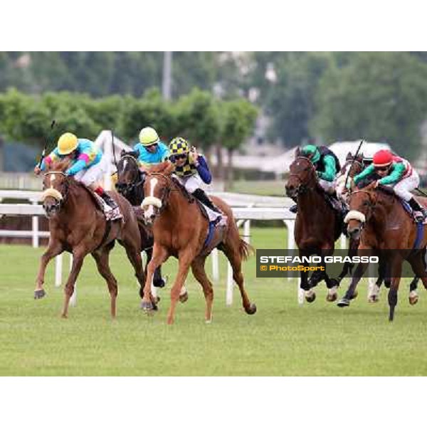 Fabio Branca on Final Score wins the Oaks d\'Italia Milano - San Siro racecourse - Oaks d\'Italia Day Milano,25th may 2014 ph.Stefano Grasso/IppodromoMilano