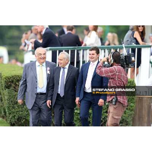Botti connection celebrate the triumph in the Oaks d\'Italia Milano - San Siro racecourse - Oaks d\'Italia Day Milano,25th may 2014 ph.Stefano Grasso/IppodromoMilano