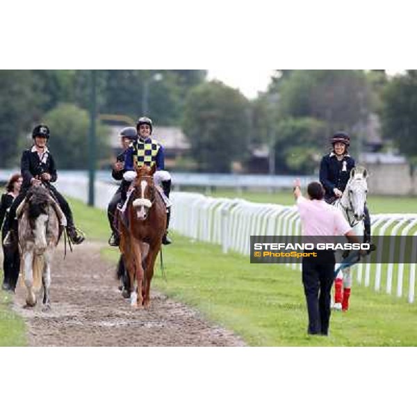 Fabio Branca on Final Score wins the Oaks d\'Italia Milano - San Siro racecourse - Oaks d\'Italia Day Milano,25th may 2014 ph.Stefano Grasso/IppodromoMilano
