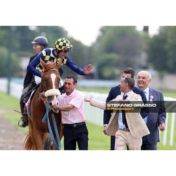 Fabio Branca on Final Score wins the Oaks d\'Italia Milano - San Siro racecourse - Oaks d\'Italia Day Milano,25th may 2014 ph.Stefano Grasso/IppodromoMilano