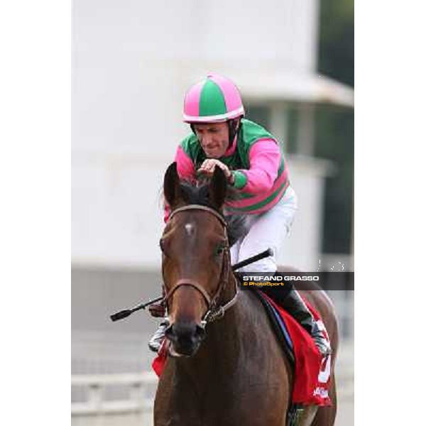 Cristian Demuro on Priore Philip wins the Premio Carlo Vittadini - Trofeo Corriere della Sera Milano - San Siro racecourse - Oaks d\'Italia Day Milano,25th may 2014 ph.Stefano Grasso/IppodromoMilano