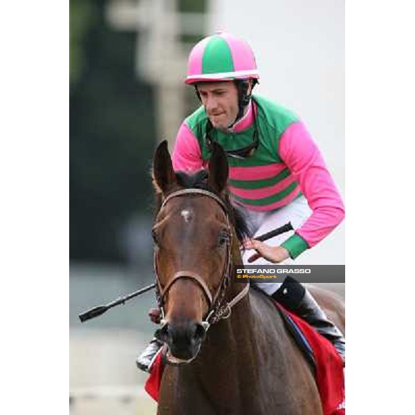 Cristian Demuro on Priore Philip wins the Premio Carlo Vittadini - Trofeo Corriere della Sera Milano - San Siro racecourse - Oaks d\'Italia Day Milano,25th may 2014 ph.Stefano Grasso/IppodromoMilano