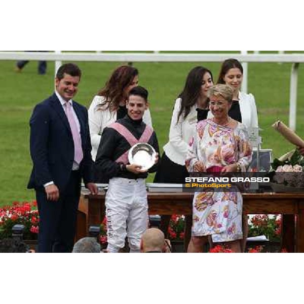 The prize giving ceremony of the Premio Carlo Vittadini - Trofeo Corriere della Sera Milano - San Siro racecourse - Oaks d\'Italia Day Milano,25th may 2014 ph.Stefano Grasso/IppodromoMilano