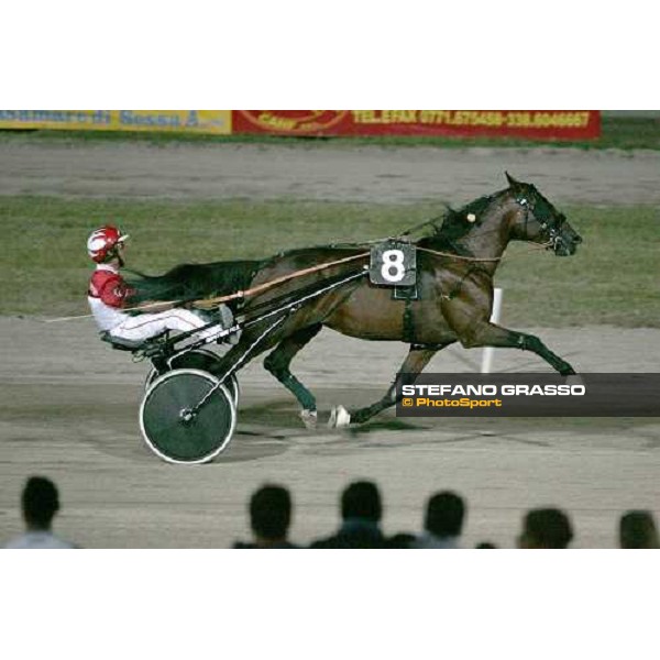 Gaetano Ruocco with Dulal wins Premio Provincia di Latina SS Cosma e Damiano 8th august 2005 ph. Stefano Grasso