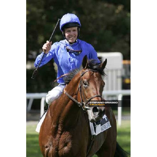 Triumph for Kerrin Mc Evoy on Dubawi, winners of Prix du Haras de Fresnay - Le Buffard - Jacques Le Marois Deauville, 14th august 2005 ph. Stefano Grasso