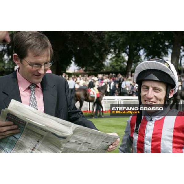 James Fanshawe and Johnny Murtagh York, The Ebor Meeting - 16th august 2005 ph. Stefano Grasso