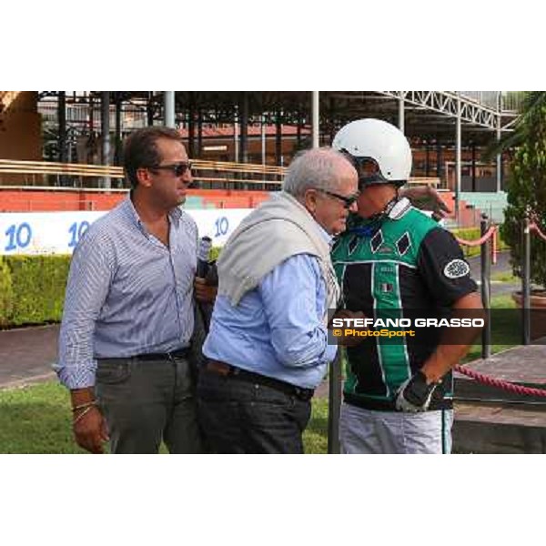 Roma 14 Settembre 2014 Capannelle Racecourse 87° Derby del Trotto 10eLotto Batteria C Enrico Bellei with Stankovic Ok wins the race ph. Domenico Savi/Grasso