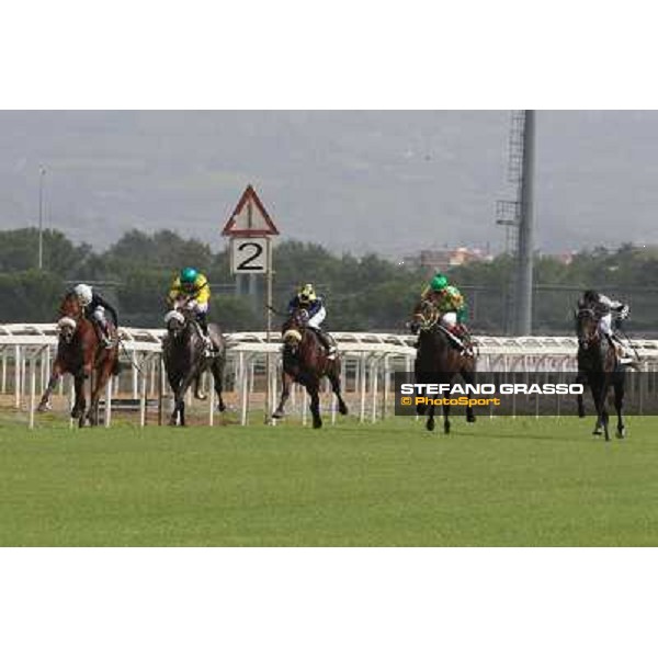 Roma 21 Settembre 2014 Capannelle Racecourse Carlo Fiocchi on Ginwar wins Premio Rumon Listed Race ph. Domenico Savi/GRASSO