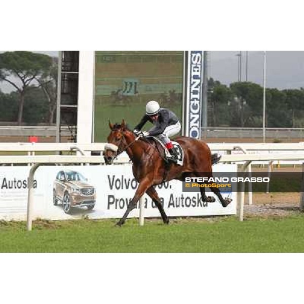 Roma 21 Settembre 2014 Capannelle Racecourse Carlo Fiocchi on Ginwar wins Premio Rumon Listed Race ph. Domenico Savi/GRASSO