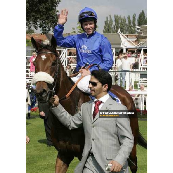 coming back for Kerrin Mc Evoy on Punctilious and Saeed Bin Suroor, winners of the Aston Upthorpe Yorkshire Oaks York - The Ebor Meeting, 17th august 2005 ph. Stefano Grasso