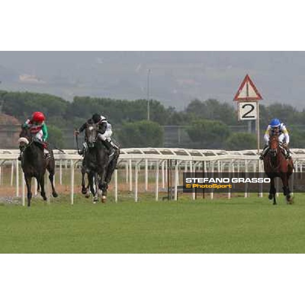 Roma 21 Settembre 2014 Capannelle Racecourse Carlo Fiocchi with Goldstream wins the Premio Chiese ph. Domenico Savi/Grasso