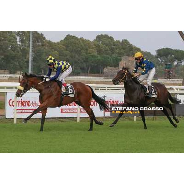 Roma 21 Settembre 2014 Capannelle Racecourse Carlo Fiocchi on Promissory Note wins Premio Epidendrum EFFEVI ph. Domenico Savi/Grasso