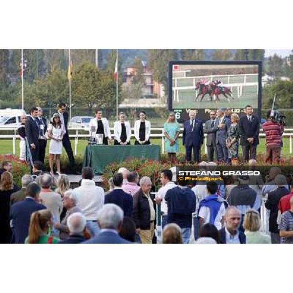Dario Vargiu and Priore Philip win the Premio Vittorio di Capua Milano,San Siro racecourse,28th sept.2014 ph.Stefano Grasso/Trenno