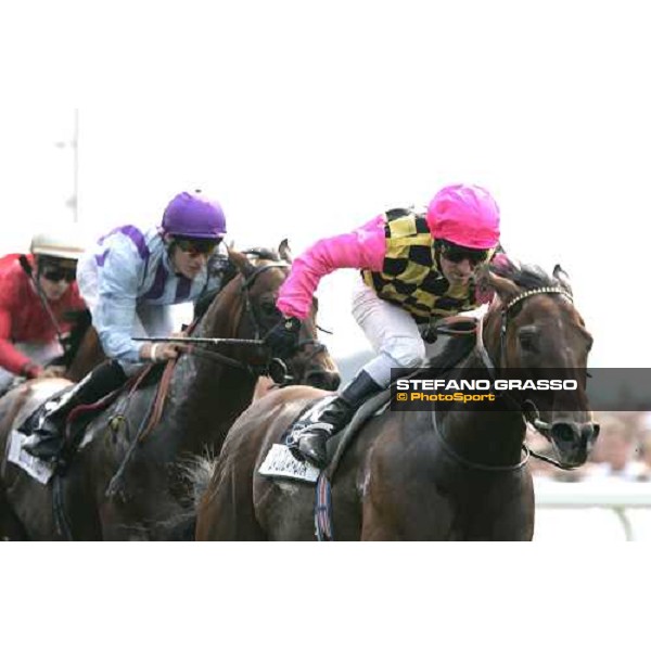 a close up for Michael Hills on La Cucaracha winner of the VC Bet Nunthorpe Stakes beating The Tatling York, The Ebor Festival 18th august 2005 ph. Stefano Grasso