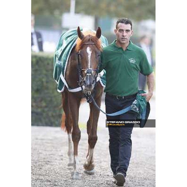 Dario Vargiu and Priore Philip win the Premio Vittorio di Capua Milano,San Siro racecourse,28th sept.2014 ph.Stefano Grasso/Trenno
