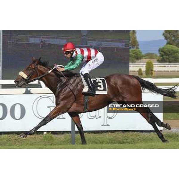 Roma 28 Settembre 2014 Capannelle Racecourse LISTED RACE Nicola Pinna on Cleo Fan wins Premio Villa Borghese ph. Domenico Savi/Grasso