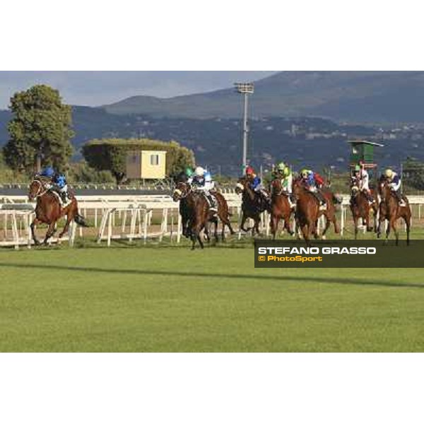 Roma 28 Settembre 2014 Capannelle Racecourse LISTED RACE Samuele Diana with Lucky Serena wins Premio Archidamia ph. Domenico Savi/Grasso