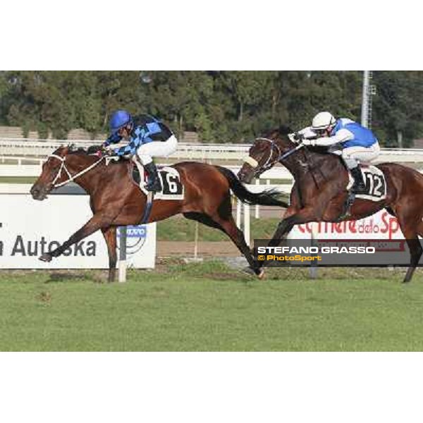 Roma 28 Settembre 2014 Capannelle Racecourse LISTED RACE Samuele Diana with Lucky Serena wins Premio Archidamia ph. Domenico Savi/Grasso
