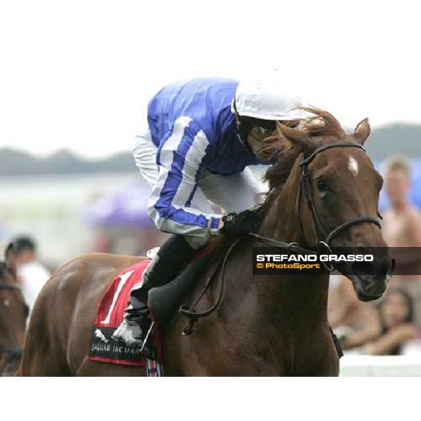 a close up for Ted Durcan and Flashy Wings winners of The Jaguar Cars Lowther Stakes York, The Ebor Festival 18th august 2005 ph. Stefano Grasso