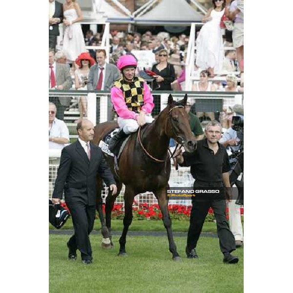 coming back to the winner\'s enclosure for Michael Hills on La Cucaracha winners of the VC Bet Nunthorpe Stakes - York, The Ebor Festival 18th august 2005 ph. Stefano Grasso