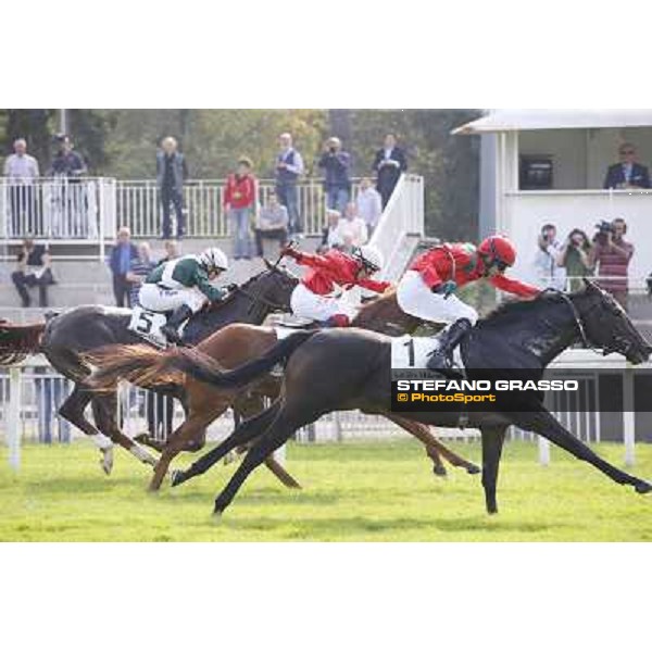 Avabin - Walter Gambarota - Premio Criterium Nazionale Milano-San Siro Racecourse,28th sept.2014 ph.Stefano Grasso/Trenno srl