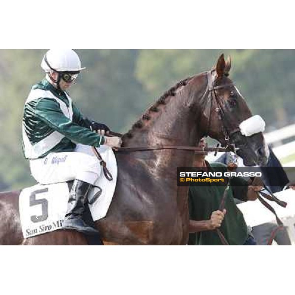Umberto Rispoli - Trust You - Premio Criterium Nazionale Milano-San Siro Racecourse,28th sept.2014 ph.Stefano Grasso/Trenno srl