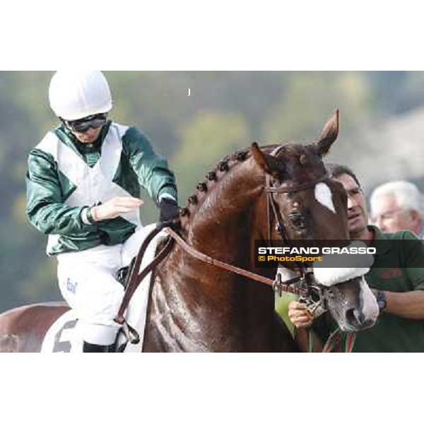 Umberto Rispoli - Trust You - Premio Criterium Nazionale Milano-San Siro Racecourse,28th sept.2014 ph.Stefano Grasso/Trenno srl