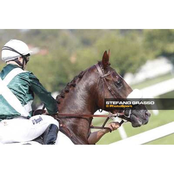 Umberto Rispoli - Trust You - Premio Criterium Nazionale Milano-San Siro Racecourse,28th sept.2014 ph.Stefano Grasso/Trenno srl