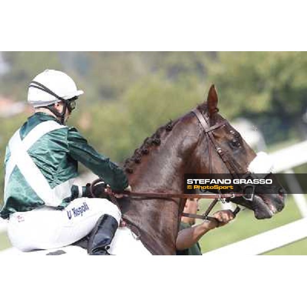 Umberto Rispoli - Trust You - Premio Criterium Nazionale Milano-San Siro Racecourse,28th sept.2014 ph.Stefano Grasso/Trenno srl