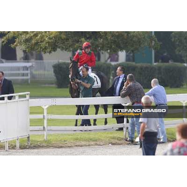 Avabin - Walter Gambarota - Premio Criterium Nazionale Milano-San Siro Racecourse,28th sept.2014 ph.Stefano Grasso/Trenno srl
