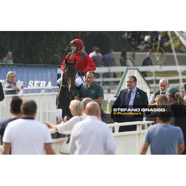 Avabin - Walter Gambarota - Premio Criterium Nazionale Milano-San Siro Racecourse,28th sept.2014 ph.Stefano Grasso/Trenno srl