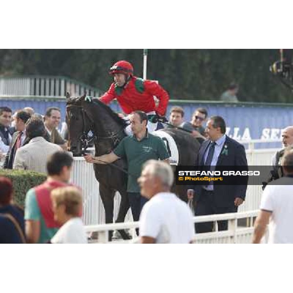 Avabin - Walter Gambarota - Premio Criterium Nazionale Milano-San Siro Racecourse,28th sept.2014 ph.Stefano Grasso/Trenno srl