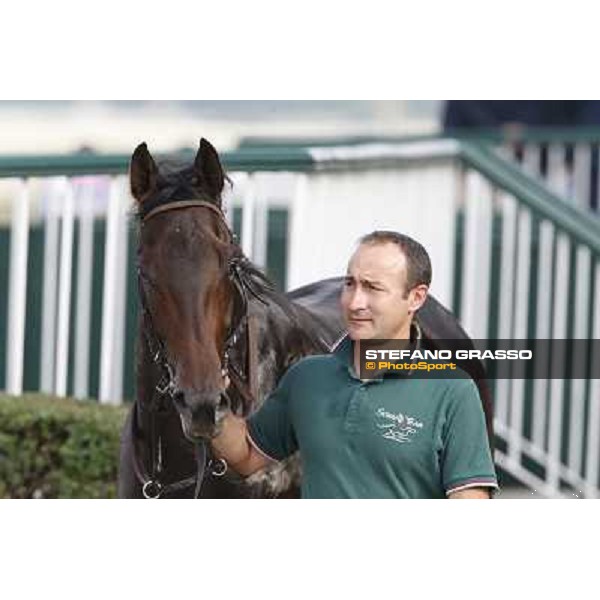 Avabin - Walter Gambarota - Premio Criterium Nazionale Milano-San Siro Racecourse,28th sept.2014 ph.Stefano Grasso/Trenno srl