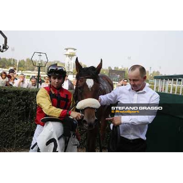 Mickael Barzalona - Sakamira - Premio Coolmore Milano-San Siro Racecourse,28th sept.2014 ph.Stefano Grasso/Trenno srl