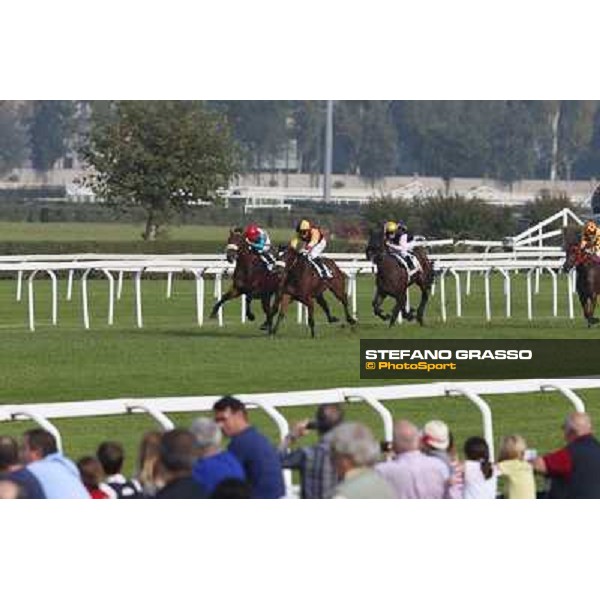 Mickael Barzalona - Sakamira - Premio Coolmore Milano-San Siro Racecourse,28th sept.2014 ph.Stefano Grasso/Trenno srl