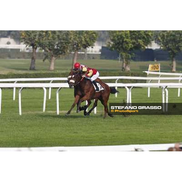 Mickael Barzalona - Sakamira - Premio Coolmore Milano-San Siro Racecourse,28th sept.2014 ph.Stefano Grasso/Trenno srl
