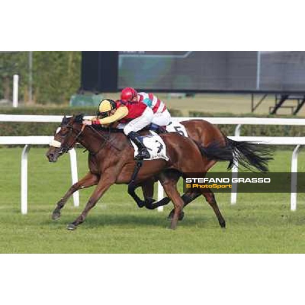 Mickael Barzalona - Sakamira - Premio Coolmore Milano-San Siro Racecourse,28th sept.2014 ph.Stefano Grasso/Trenno srl