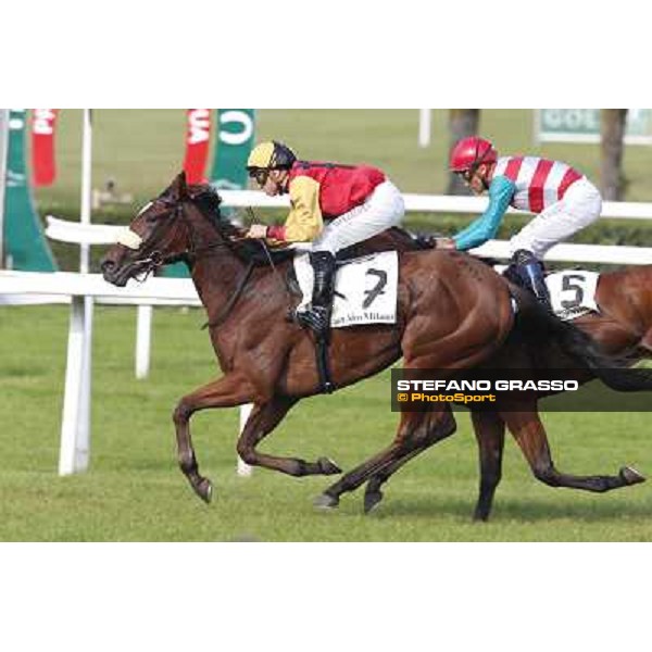 Mickael Barzalona - Sakamira - Premio Coolmore Milano-San Siro Racecourse,28th sept.2014 ph.Stefano Grasso/Trenno srl