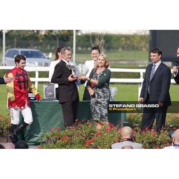 Prize giving ceremony of Premio Coolmore Milano-San Siro Racecourse,28th sept.2014 ph.Stefano Grasso/Trenno srl